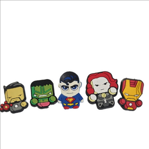 Superhero Shoe Charms Multicolor Set